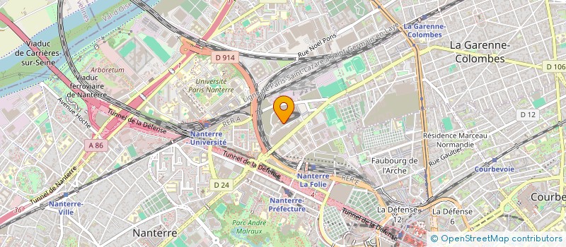 localisation de l'entreprise MONSIEUR OSMANE CHEBRI  NANTERRE