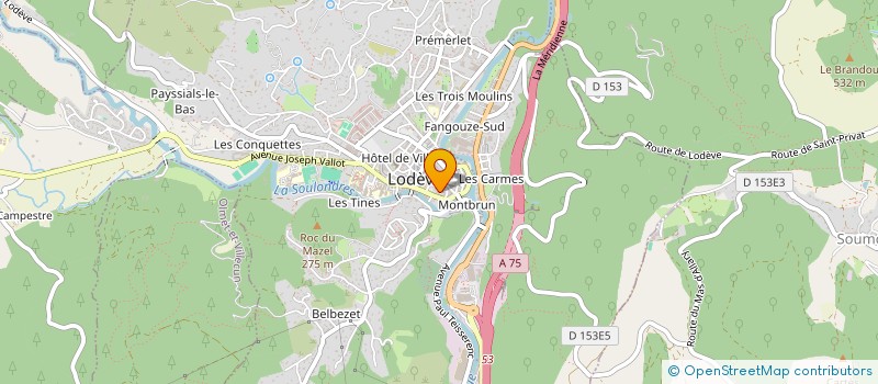 localisation de l'entreprise MONSIEUR OSMIN RENAUX  LODEVE