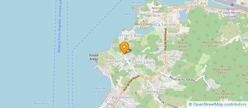 localisation de l'entreprise MONSIEUR OSNER ROBERT  SAINT MARTIN