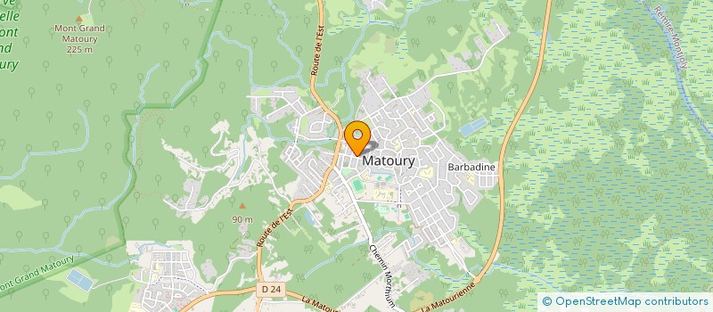 localisation de l'entreprise MONSIEUR OSNY JEAN à MATOURY
