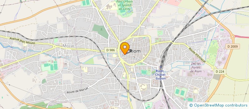 localisation de l'entreprise MONSIEUR OSSAM MOHAMAD ADAM  RIOM