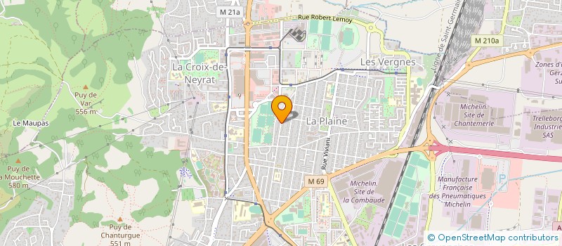 localisation de l'entreprise MONSIEUR OSSAMA ZERIA  CLERMONT-FERRAND