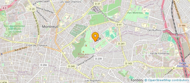 localisation de l'entreprise MONSIEUR OSSE BERTRAND à MONTREUIL