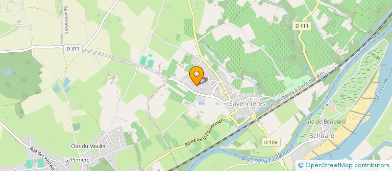 localisation de l'entreprise MONSIEUR OSSIAN HEULIN  SAVENNIERES