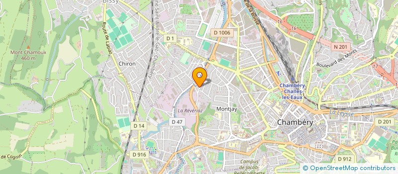 localisation de l'entreprise MONSIEUR OSSMAN OMAR OSSMAN  CHAMBERY