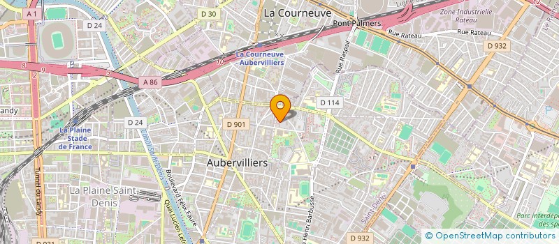 localisation de l'entreprise MONSIEUR OSVALDO MARQUEZ DIDIABY  AUBERVILLIERS