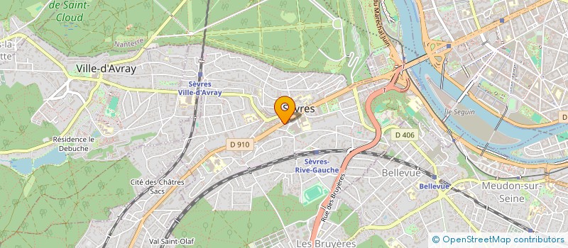 localisation de l'entreprise MONSIEUR OSVALDO MENDES DE PINA COSTA SILVA à SEVRES