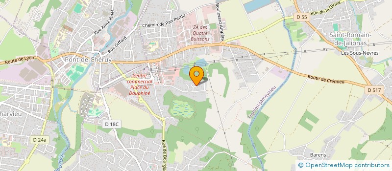 localisation de l'entreprise MONSIEUR OSVALDO PAIXAO  TIGNIEU-JAMEYZIEU