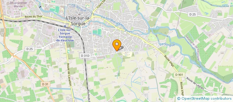 localisation de l'entreprise MONSIEUR OSVALDO RIBET à L ISLE SUR LA SORGUE