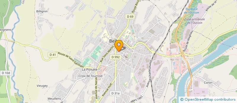 localisation de l'entreprise MONSIEUR OSWALD HENRY à BELLEY