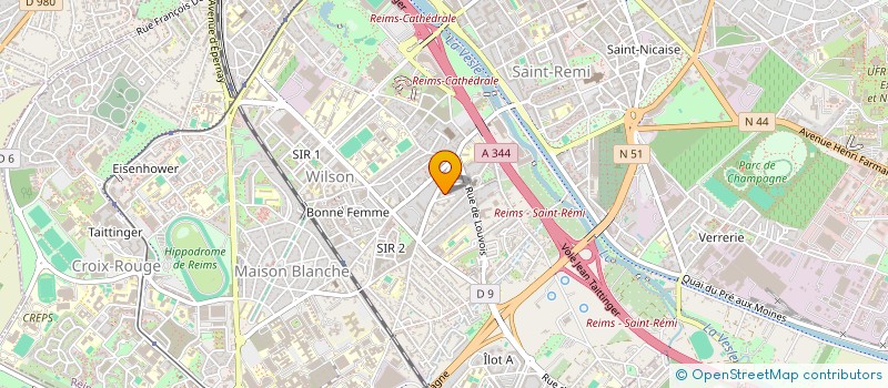 localisation de l'entreprise MONSIEUR OSWALD JOELLE  REIMS