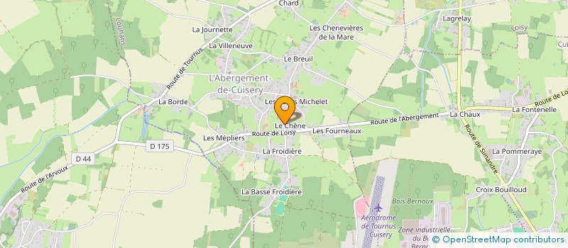 localisation de l'entreprise MONSIEUR OSWALD SUGIER  L'ABERGEMENT-DE-CUISERY