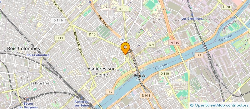 localisation de l'entreprise MONSIEUR OSWALDO SEGURA CALDERON  ASNIERES-SUR-SEINE