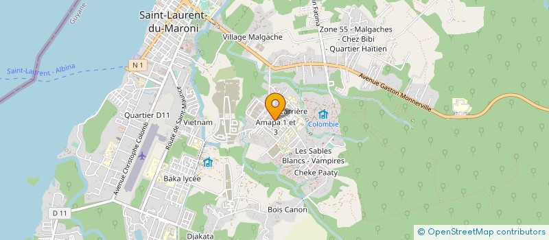 localisation de l'entreprise MONSIEUR OTAVIANO BENTES PINTO à SAINT-LAURENT-DU-MARONI