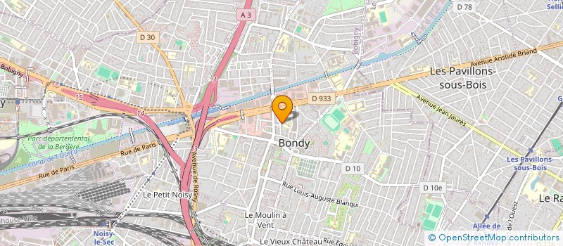 localisation de l'entreprise MONSIEUR OTHMAN BETTAYEB  BONDY