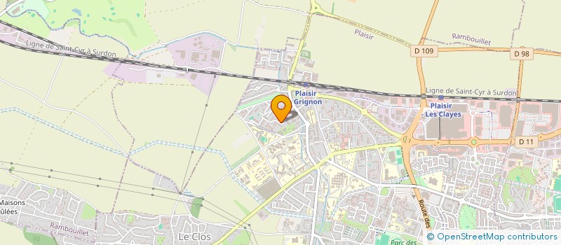 localisation de l'entreprise MONSIEUR OTHMAN EL OUARDI à PLAISIR