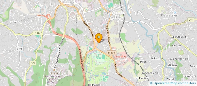 localisation de l'entreprise MONSIEUR OTHMAN GRICH  GRASSE