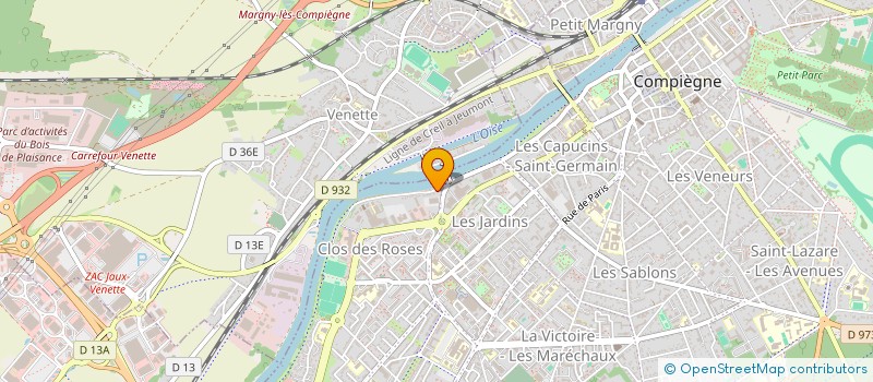 localisation de l'entreprise MONSIEUR OTHMAN HEZHAZ  COMPIEGNE