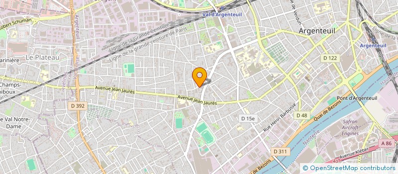 localisation de l'entreprise MONSIEUR OTHMANE AFILAL  ARGENTEUIL