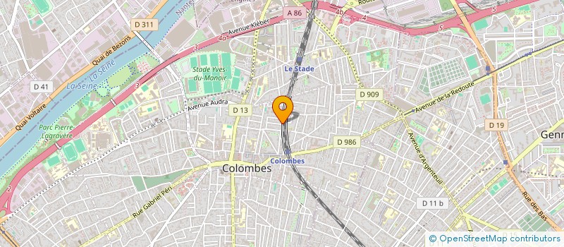 localisation de l'entreprise MONSIEUR OTHMANE BENSIDI-AISSA  COLOMBES