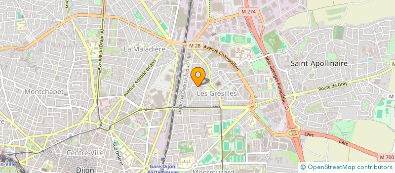 localisation de l'entreprise MONSIEUR OTHMANE BENTY  DIJON