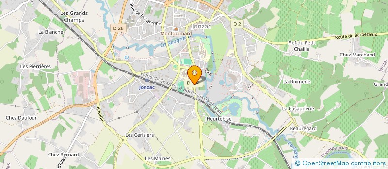 localisation de l'entreprise MONSIEUR OTHMANE BOUZOUAID  JONZAC