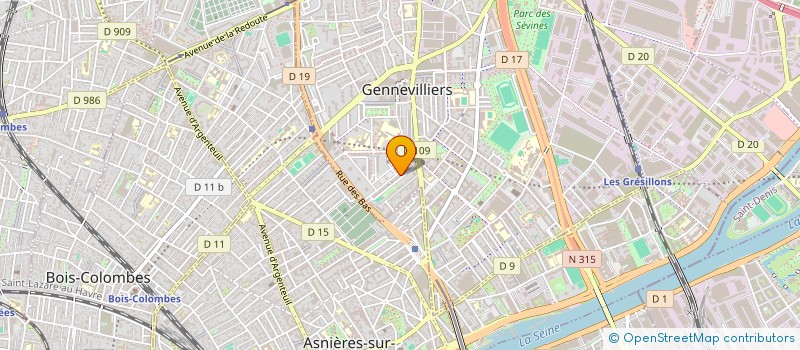 localisation de l'entreprise MONSIEUR OTHMANE CHEHM à GENNEVILLIERS