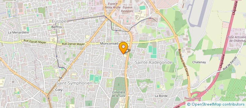 localisation de l'entreprise MONSIEUR OTHMANE EL KHADIJI  TOURS