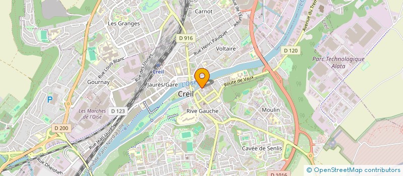 localisation de l'entreprise MONSIEUR OTHMANE JASSEM  CREIL