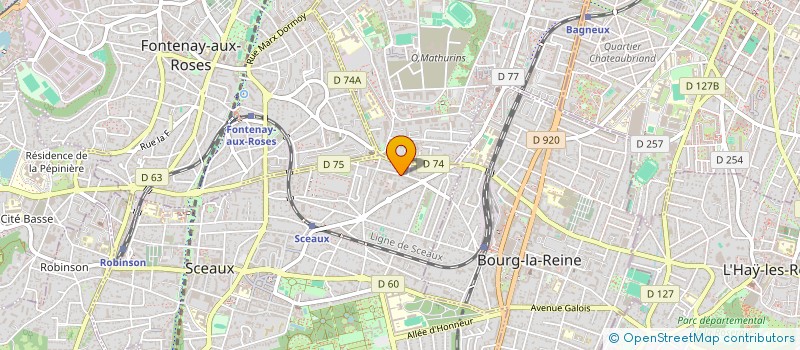 localisation de l'entreprise MONSIEUR OTHMANE KHAOUA à SCEAUX