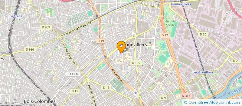 localisation de l'entreprise MONSIEUR OTHMANE ROUABAH à GENNEVILLIERS