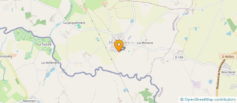 localisation de l'entreprise MONSIEUR OTIS POIRIER  MONTRAVERS