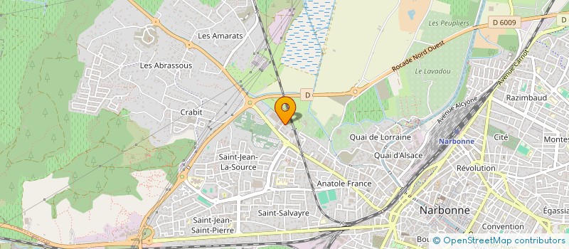 localisation de l'entreprise MONSIEUR OTMAN KACHOUANI  NARBONNE