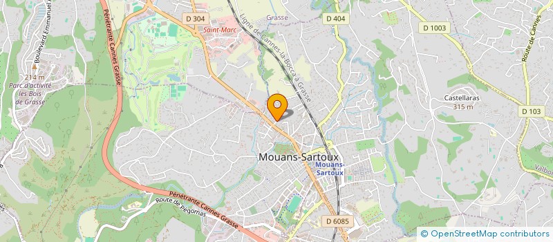 localisation de l'entreprise MONSIEUR OTMANE HASSANI  MOUANS-SARTOUX