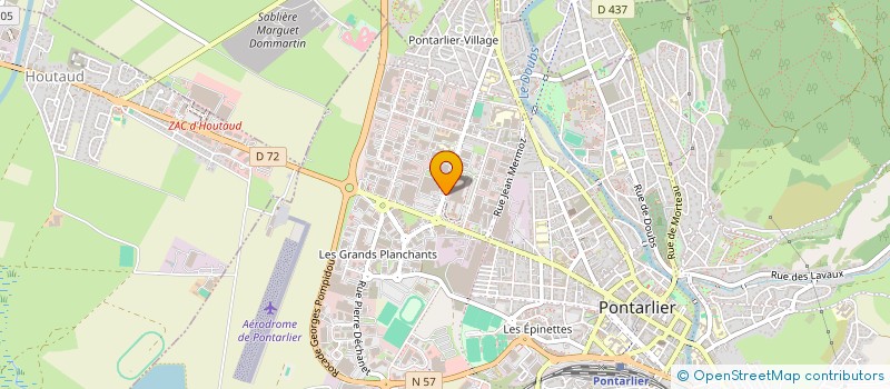 localisation de l'entreprise MONSIEUR OTMANE JOUAZ à PONTARLIER