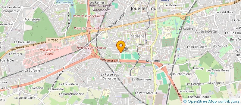 localisation de l'entreprise MONSIEUR OTMANE KOUACHI  JOUE-LES-TOURS