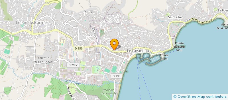 localisation de l'entreprise MONSIEUR OUADIA SBAIBI à LE LAVANDOU
