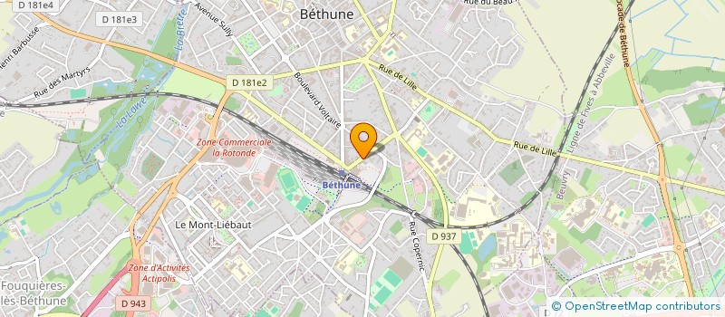 localisation de l'entreprise MONSIEUR OUADIE EL GHARBAOUI  BETHUNE