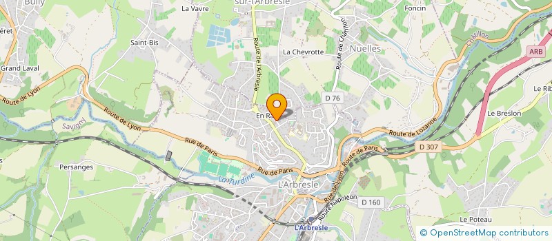 localisation de l'entreprise MONSIEUR OUAHID AZZIZI  L'ARBRESLE