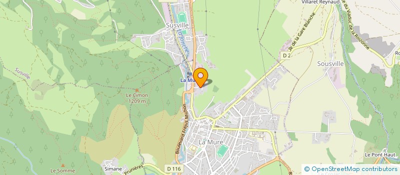 localisation de l'entreprise MONSIEUR OUAHID BENALI  LA MURE