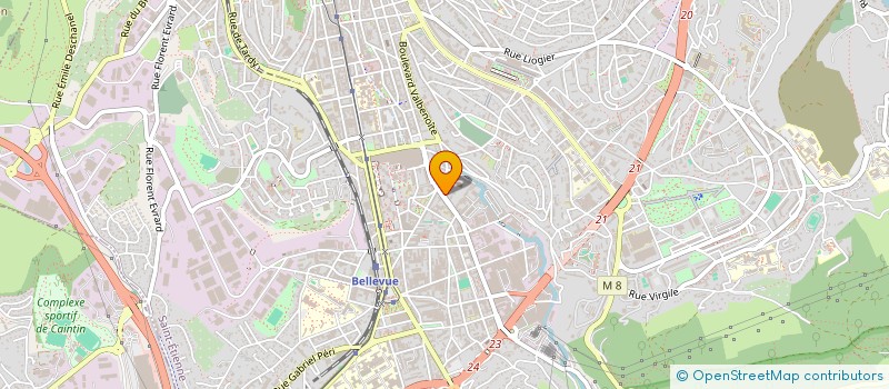 localisation de l'entreprise MONSIEUR OUAHID BENHADDAD  SAINT-ETIENNE