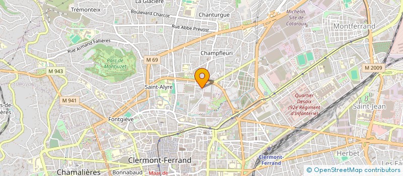 localisation de l'entreprise MONSIEUR OUAHID BOURAIOU  CLERMONT-FERRAND