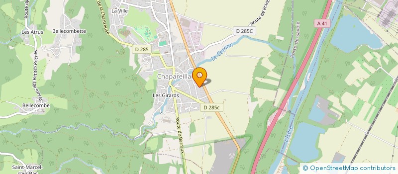 localisation de l'entreprise MONSIEUR OUALI AIFA  CHAPAREILLAN