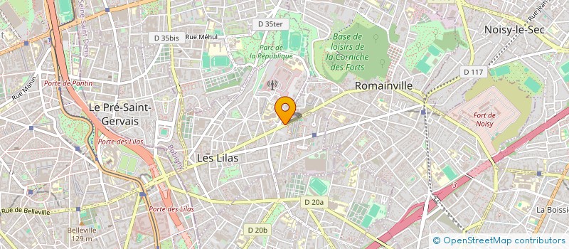 localisation de l'entreprise MONSIEUR OUALI BELKHITER  LES LILAS