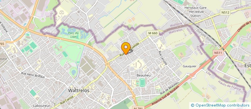 localisation de l'entreprise MONSIEUR OUALI KEHILA  ROUBAIX