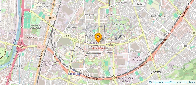 localisation de l'entreprise MONSIEUR OUALI KEMEL  GRENOBLE