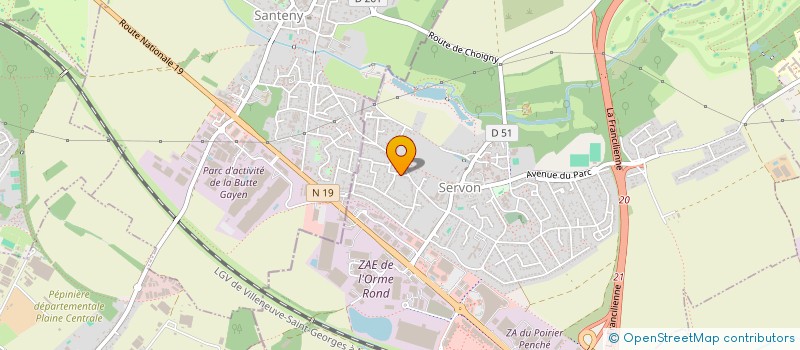 localisation de l'entreprise MONSIEUR OUALI KHECHAB  SERVON