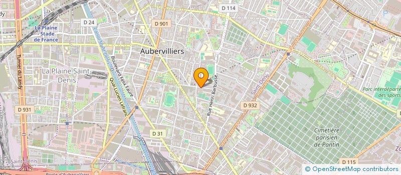 localisation de l'entreprise MONSIEUR OUALI SEDDIK  AUBERVILLIERS