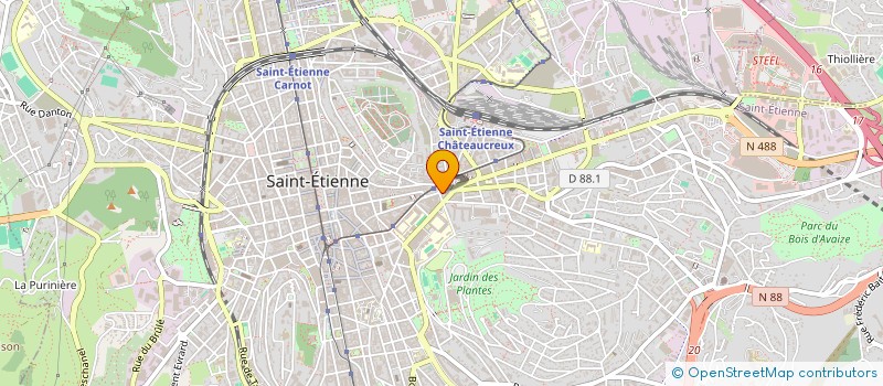 localisation de l'entreprise MONSIEUR OUALID ABDELAZIZ  SAINT-ETIENNE