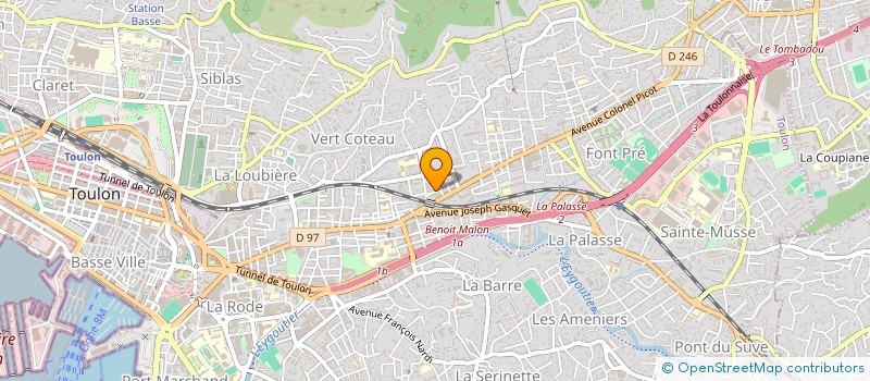 localisation de l'entreprise MONSIEUR OUALID ABDELLAOUI  TOULON